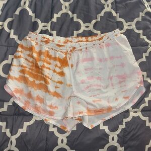 Old Navy Athletic Shorts Orange and Pink Tie-Dye